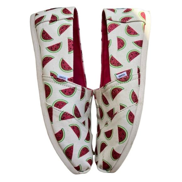 Toms Sparkling Watermelon Slip On Alpargatas Size US 10 / Euro 42, Pre-owned - Picture 12 of 16